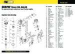 (GCN70V) - 70V Air Coil Nailer Spare Parts Diagram