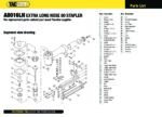 (A8016LN) - 80 Type Long Nose Stapler Spare Parts Diagram