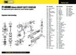 (F1450M) - 50mm Heavy Duty Stapler Spare Parts Diagram