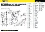 (G1738XHH) - 38mm Heavy Duty Wide Crown Stapler Spare Parts Diagram