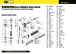 (DGN50VHH) - 50mm Premium Brad Nailer Spare Parts Diagram
