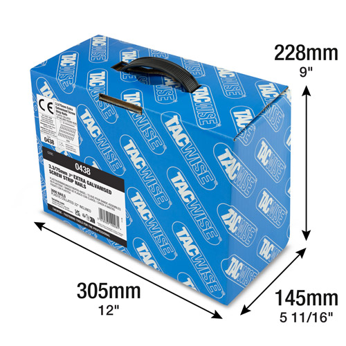 Type 3.3/75mm Extra Galvanised Framing Nails, Round Head, Screw Shank, 22° Inclined, Plastic Collated, Pack of 3000 - Image 6