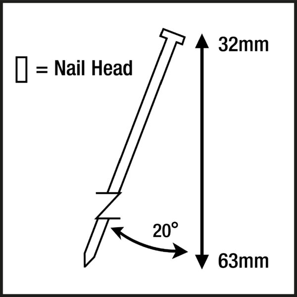 Type 16G Angled Finish Nails