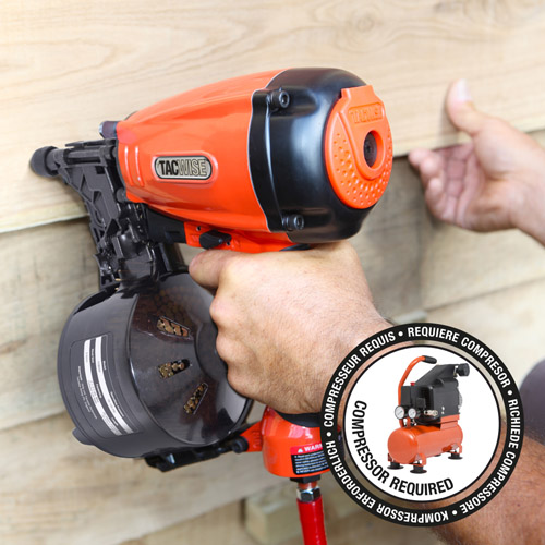 55mm Mini Air Coil Nailer with 5400 2.1/38mm Galvanised Ring Coil Nails - Image 4