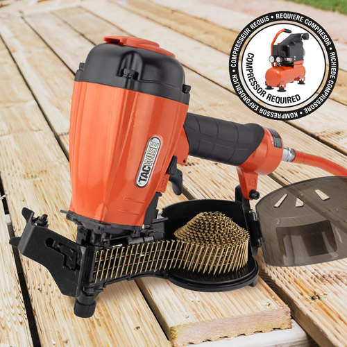 55mm Mini Air Coil Nailer with 5400 2.1/38mm Galvanised Ring Coil Nails - Image 6